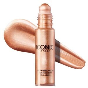 ICONIC LONDON- Rollaway Glow Highlighter in Peach Paradise - peachy rose tone